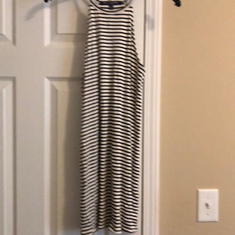Summer dress! Black and white stripes. Worn once.